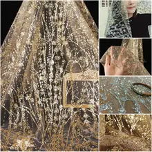 GLace 1Y/лот золотые серебряные блестки Сетка блестящая ткань для свадебного платья аксессуары производительность ткань TX1444