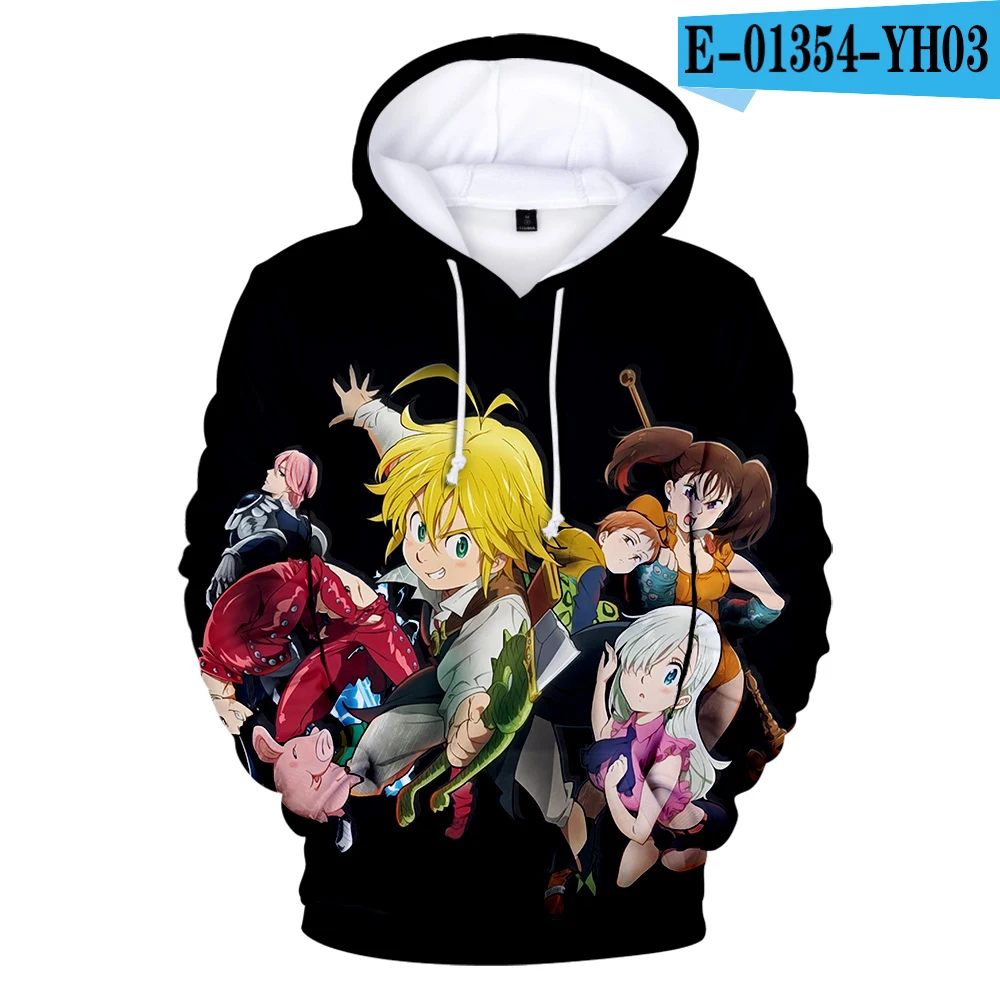 3D Meliodas 3D толстовки для мужчин/женщин модные толстовки с поп-принтом Nanatsu No Taizai крутые семь грехов melidas 3D толстовки - Цвет: 3D