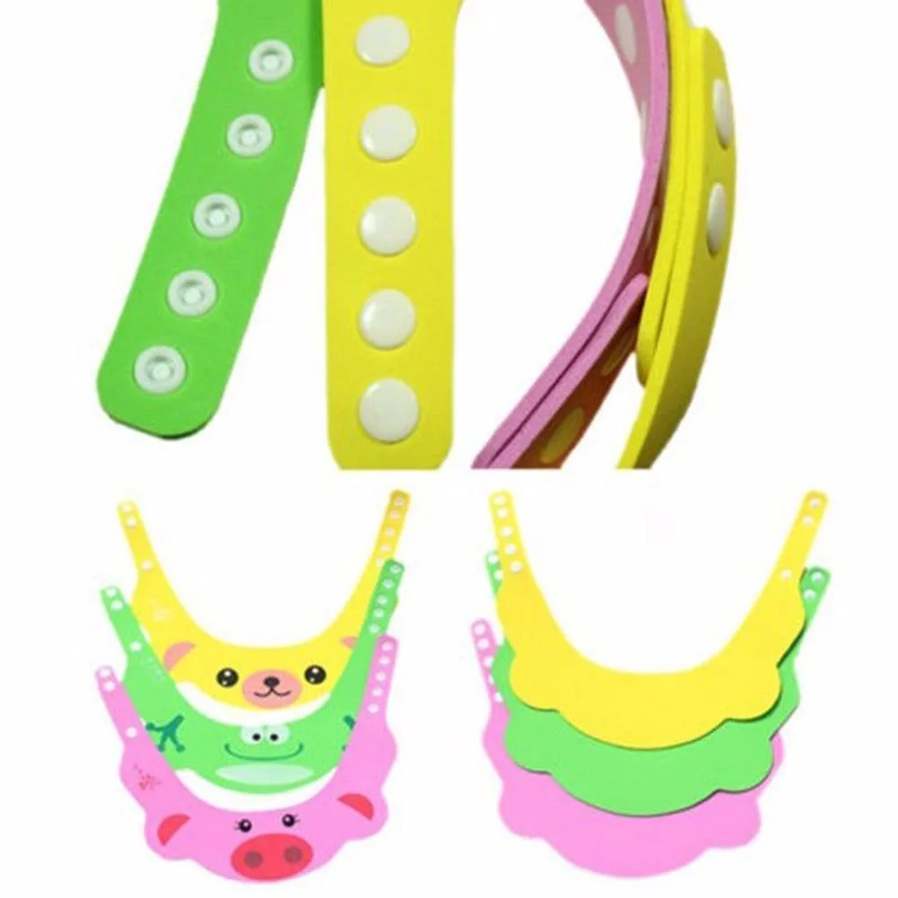 Lovely Adjustable Baby Hat Toddler Kids Shampoo Bathing Shower Cap Wash Hair Visor Caps For Baby Care