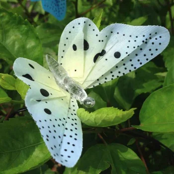 

12 Led Solar Power Butterflies Fairy Garden String Lights Outdoor Party Wedding Steady Light Or Flashing