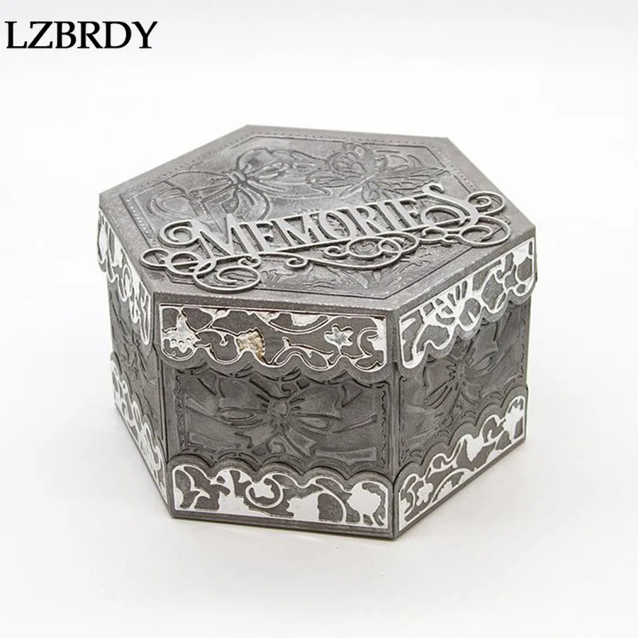 

Pentagon Flower Leaves Embossing Box Metal Cutting Dies Kscraft Die Cuts for Scrapbooking Card Making Christmas Dies