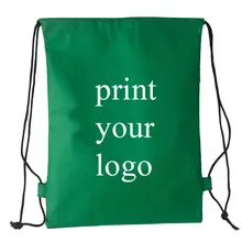 Нетканый рюкзак Выберите свой цвет, сделайте свой размер добавьте свой логотип на заказ мешок напечатанный шнурок