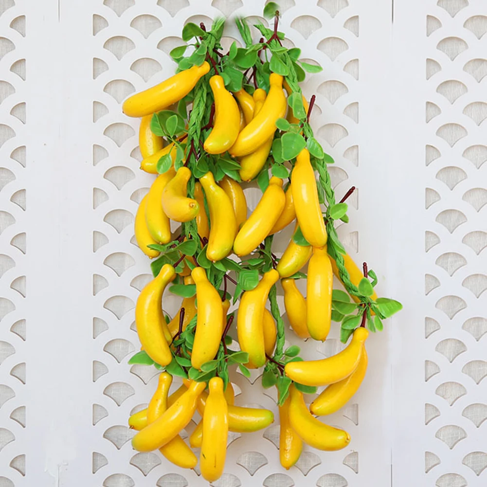 Имитация бананов струны искусственные фрукты овощи Пена модель фермерский дом отель украшения фотографии реквизит подвесной кулон