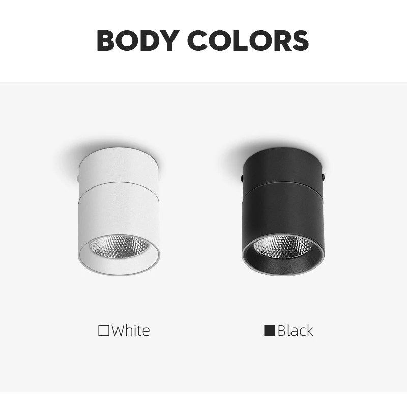 Description Picture 2 of itemCOB LED Spotlight Foldable Ceiling foco Lamp 220V Surface Mounted Downlight mini led 5W~25W LivingRoom Kitchen Street Spotlights