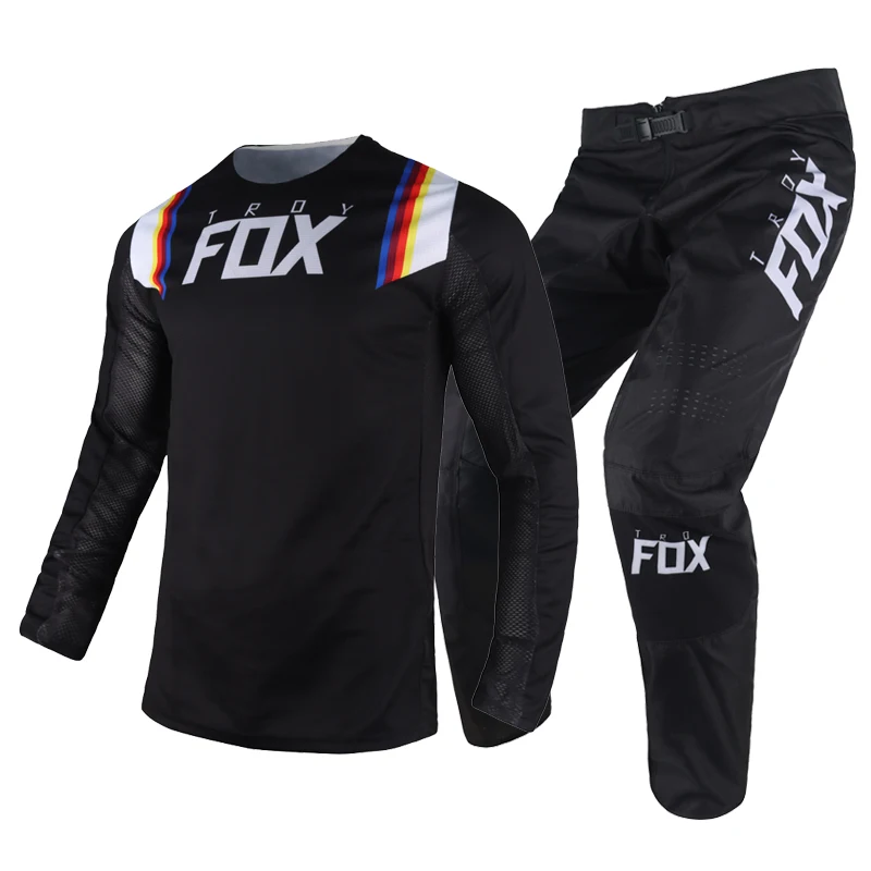 

2020 Black Mx ATV MTB Dirt Bike Racing Jersey Pants Combo Motorcycle Mountain Bicycle Offroad Mens Suit Motorbike Kits