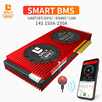 

Smart BMS 14S 48V Bluetooth Free Battery Management system CAN for Ebike and Scooter 150A 250A Li ion