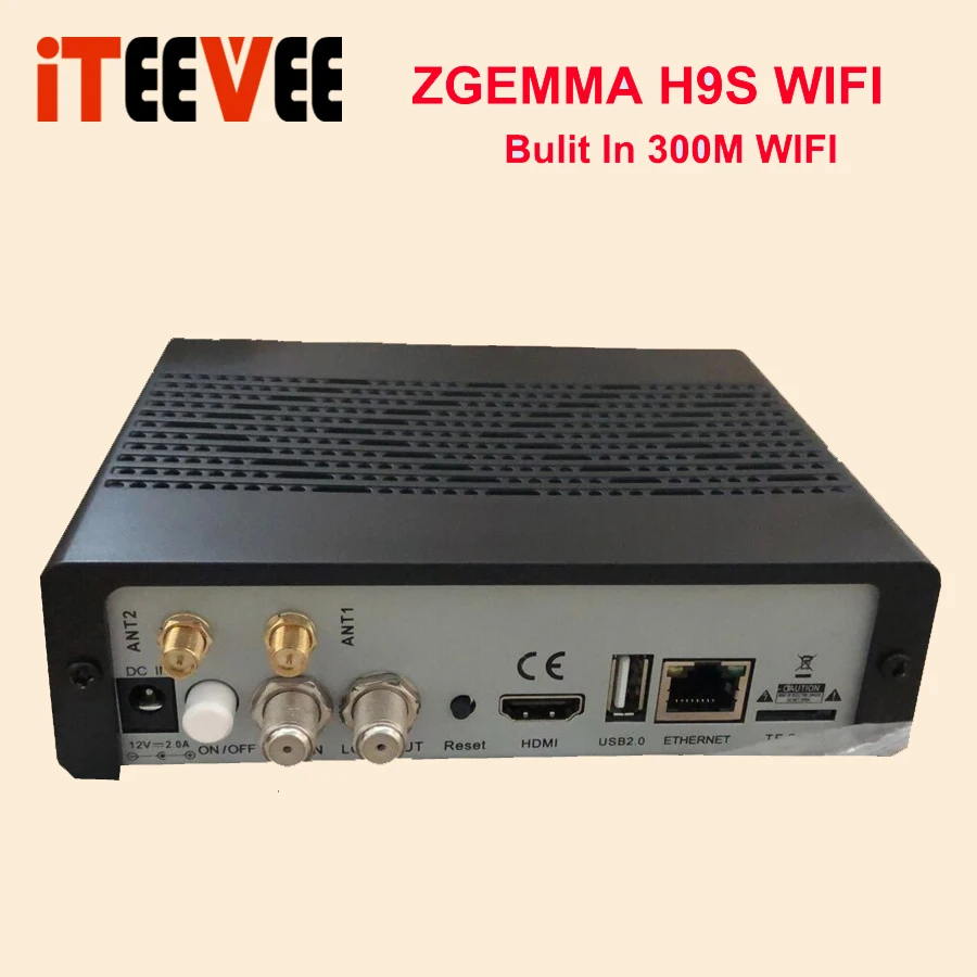 ZGEMMA H9S bluit in 300M wifi DVB-S2X 4K UHD спутниковый ресивер с CI T2-MI для украинского русского спутникового телевидения