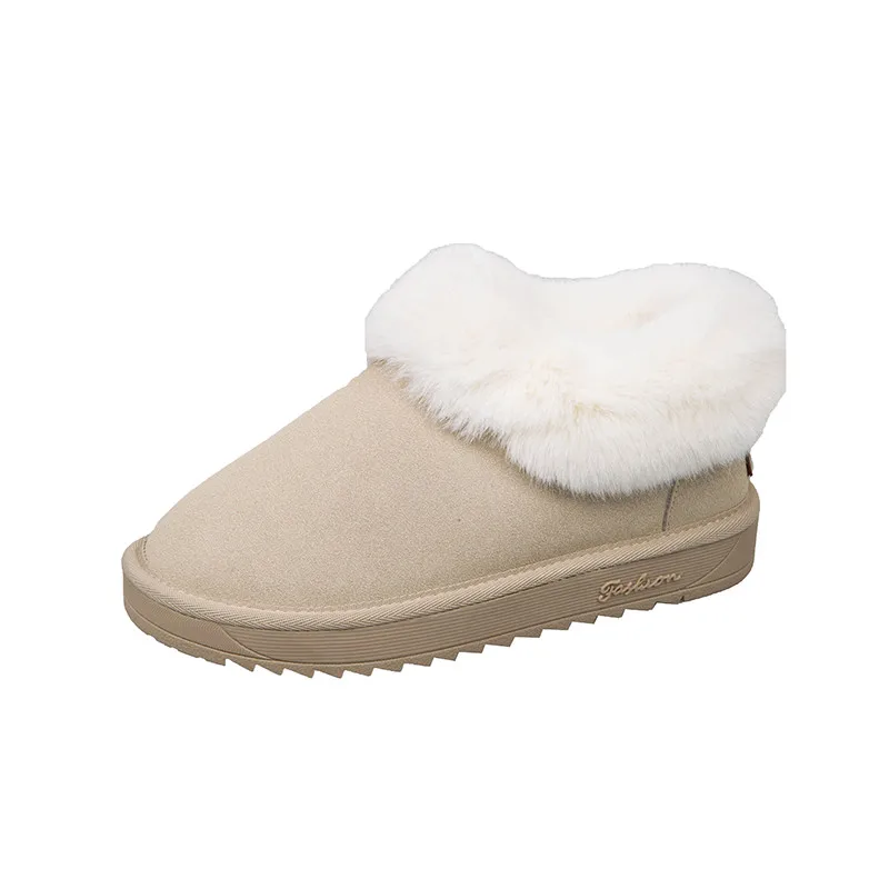 Shoes Women's Rubber Boots Low Heels booties Round Toe Luxury Designer Australia Bootee Woman Booties Ladies Lace Up Rain