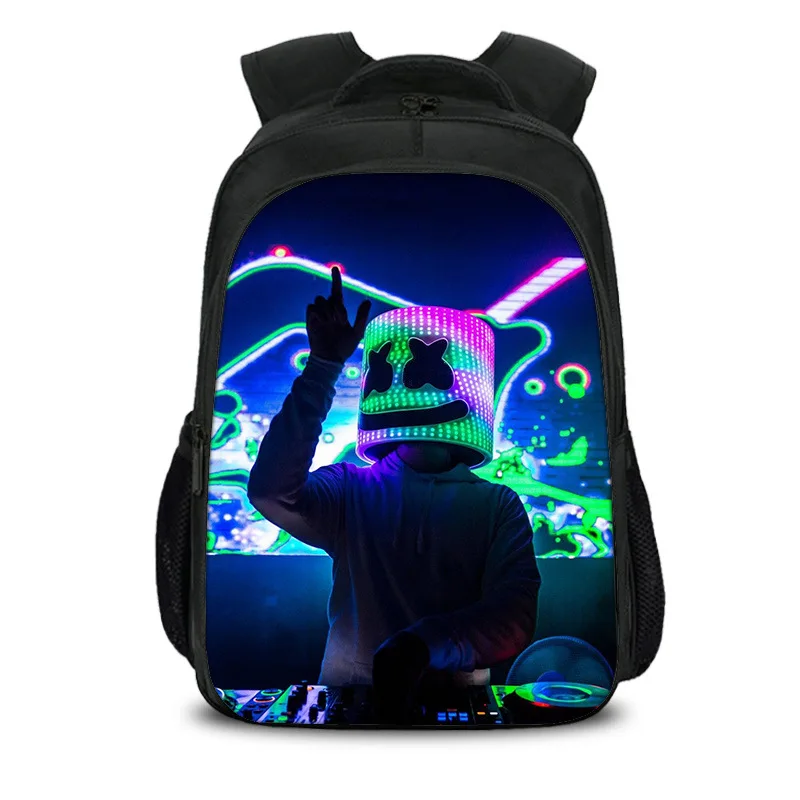 Style 18 15,7 дюймов Marshmello DJ звезда улыбка мальчик девочки школьная сумка Книга сумка рюкзак дети студентов Mochila обратно в школьный подарок - Цвет: Style 18