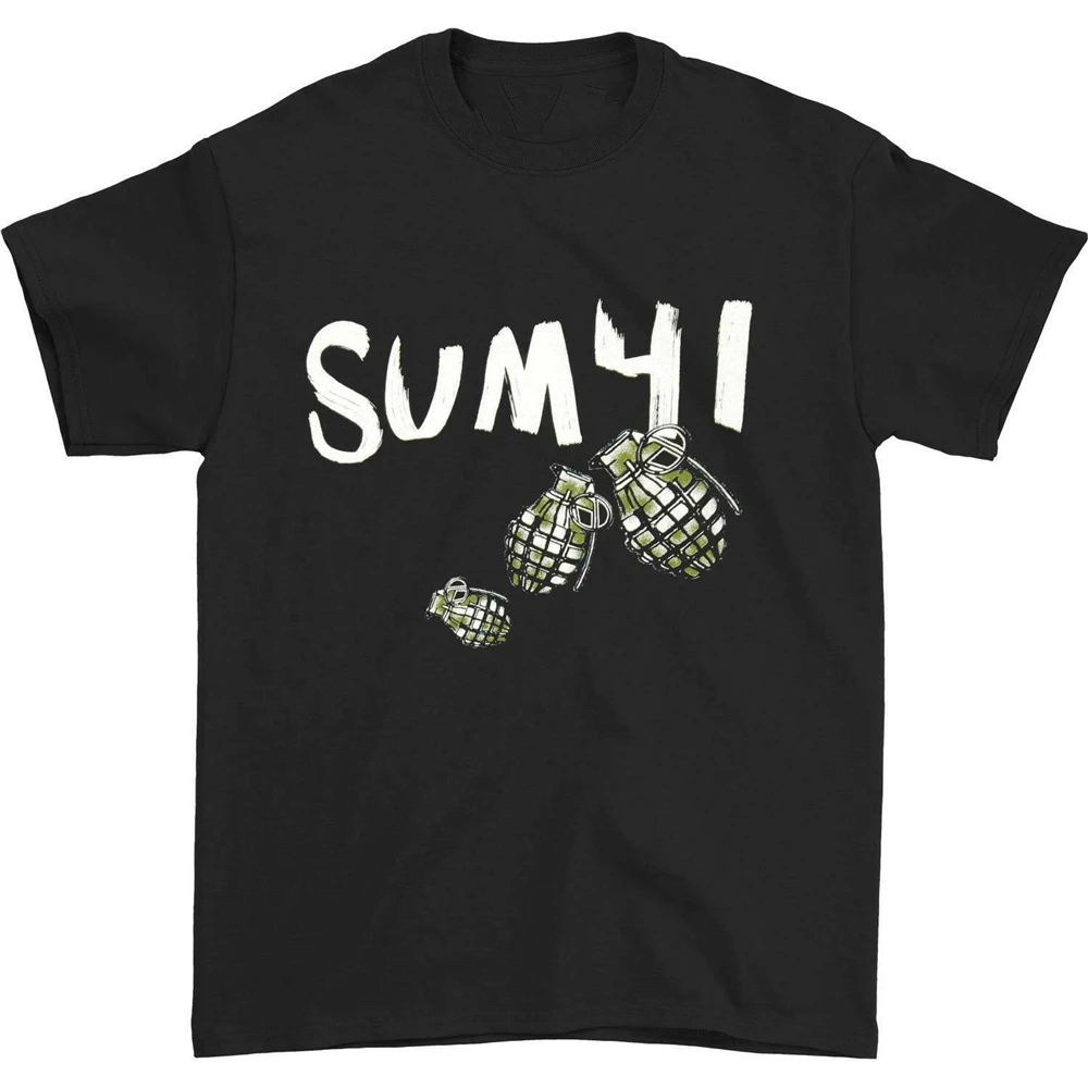 Sum 41 футболка для мальчиков Молодежный средний черный наряд новый модный дизайн |
