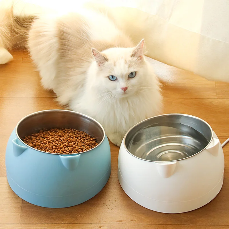 

Creative Antiskid Pet Bowls Cat Feeder Water Bowl Plastic Stainless Pet Kitten Bowl Perfect For Cats And Small Dogs Supplies