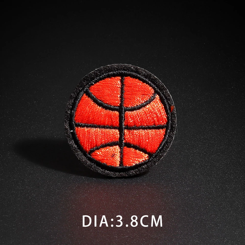 Изящный спортивный бейсбол баскетбол заплатка для одежды Декор 3D Diy вышитый Футбол регби мяч аппликации малыш Бейджи для одежды - Цвет: N3-BT3777