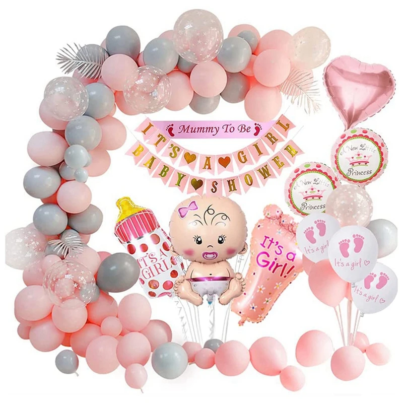 Baby Shower Decoration Baby Shower Balloon Set Baby Shower Banner Aliexpress Home Garden