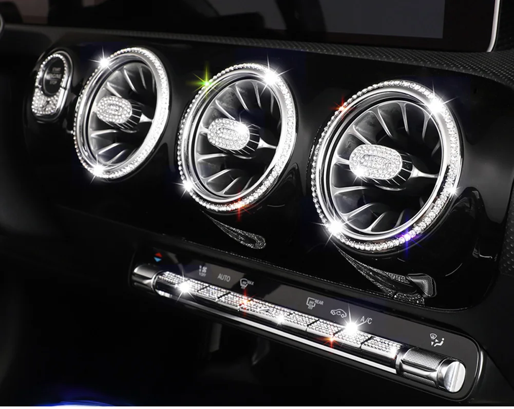 Для Mercedes Benz A Class W177 V177 A180 A200 A220 A250 A35 AMG+ Автомобильный полный комплект молдинги для интерьера, алмазная накладка, наклейка