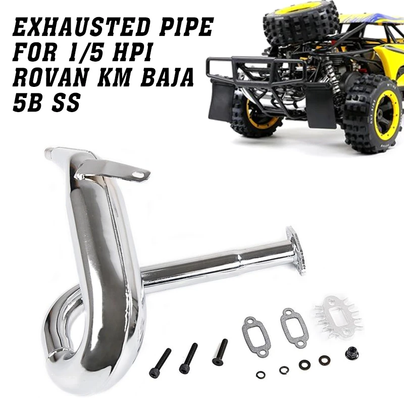 1/5 Scale Exhausted Pipe For Hpi Baja 5b Ss Rc Spare Dominator Rovan Km RC Cars Parts Accessory 85037 | Игрушки и хобби