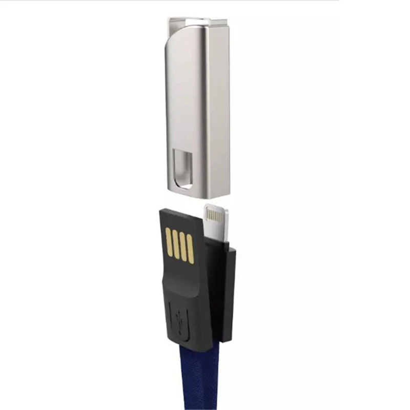Брелок кабель для передачи данных, портативный USB брелок кабель для зарядки кабель для быстрой зарядки, креативный кабель для передачи Данных Ремешок брелок(черный