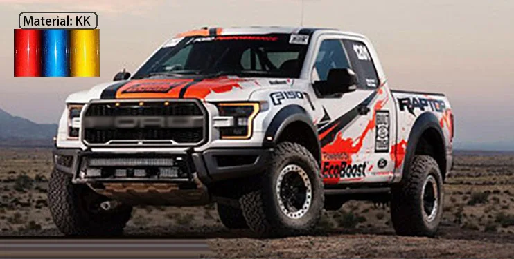 Внедорожный пикап Наклейка для Ford F-150 Raptor Pickup Z2CA1003 - Название цвета: KK