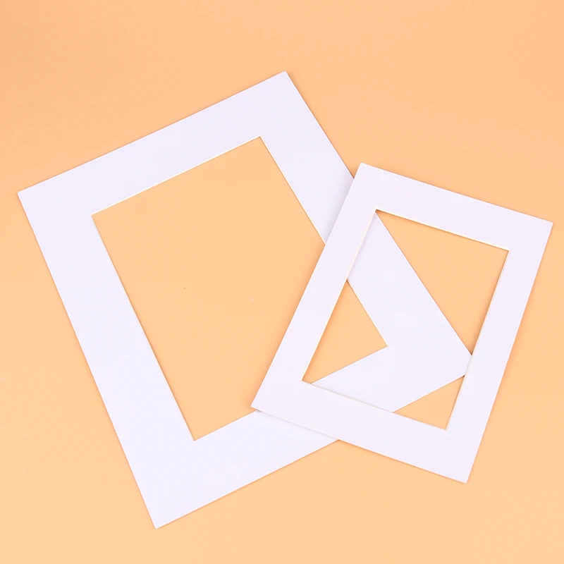 High Quality Photo Mats Rectangle/Oval Paper Mounts Unique Textured Surface For 7/10 Inch Picture Frames Passe-Partouts 6PCS/Lot | Дом и сад