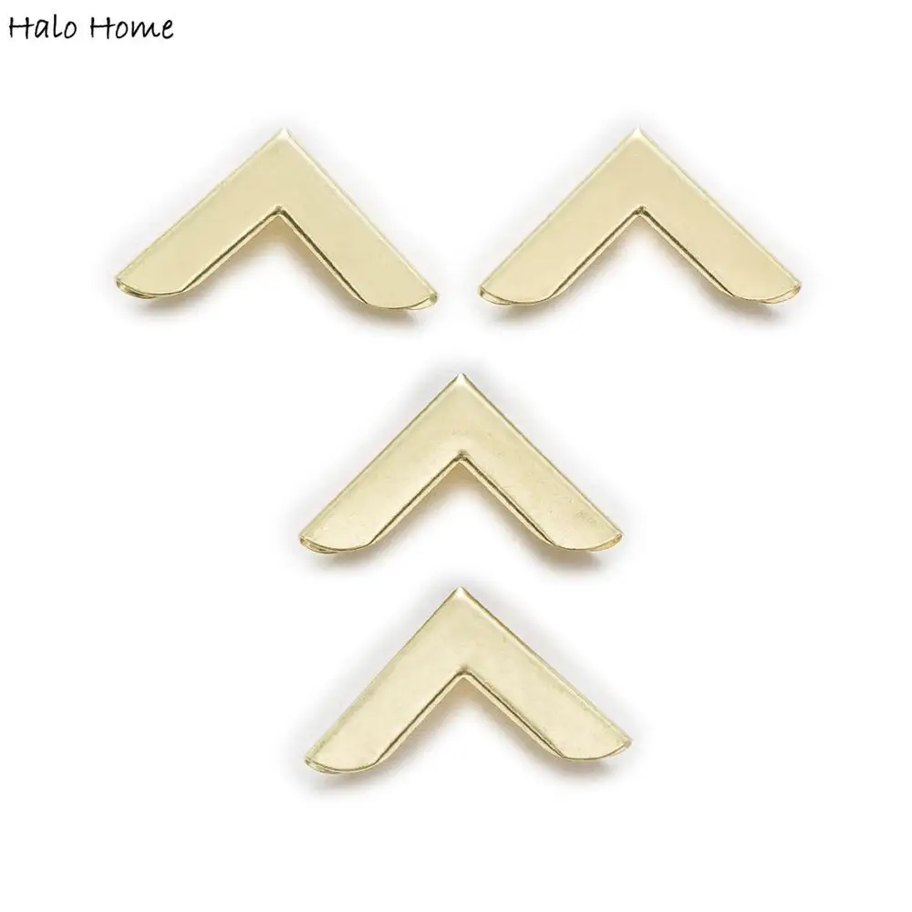 50Pcs 2 Colors Book Corner Scrapbooking Metal Protectors 23x16mm 7//8/"x 5//8/"