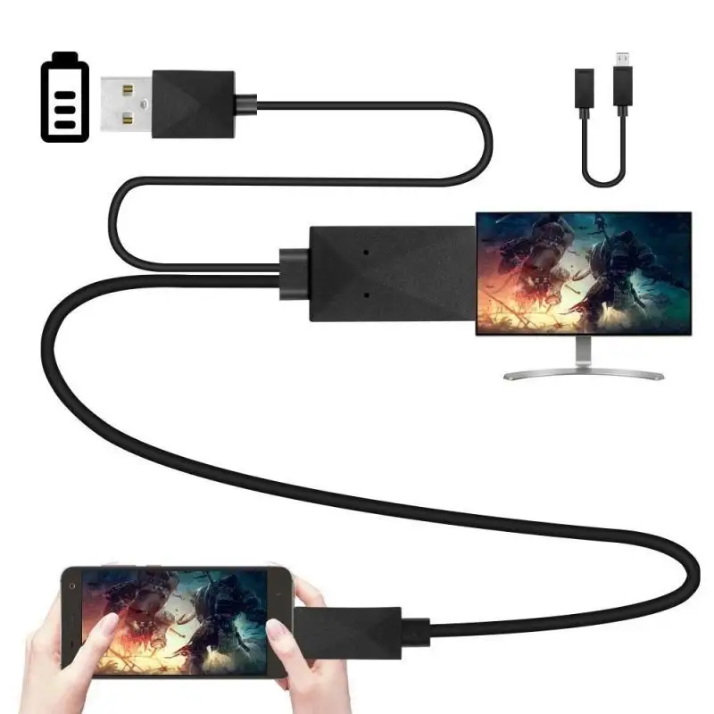 5pin/11pin 1 8 м MHL к HDMI адаптер кабель Мобильный телефон кабели для планшета Micro USB ТВ АВ