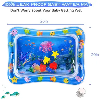 

Creative Water Mat Baby Inflatable Patted Pad Baby Playmat Toddler for Baby Fun Activity Play Center kid Fun Activity Dropship