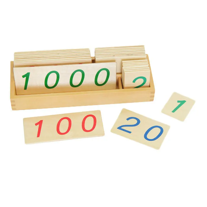 Монтессори материалы Matematica большой 1-9000 количество карточек дошкольные Деревянные Монтессори игрушки граф геометрические для детей L466F
