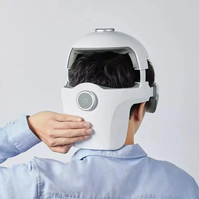 Xiaomi Smart Massage Helmet Xiaoai Voice Control Eye Airbag Compression Built In Soothing Music Adjustable Head Circumference