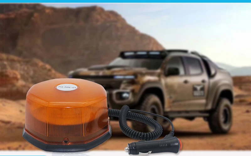 72SMD светодиодный маяк на крыше автомобиля мигающий светильник Roting аварийный Предупреждение ющий светильник стробоскоп Янтарная лампа желтый