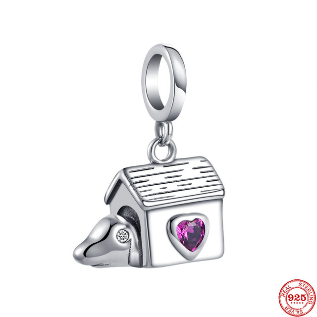 Theo Bear Pig Animal Kingdom Cat Dog Unicorn Bead Fit Original Pandora Charms Silver 925 Bracelet For Women Fashion Jewelry