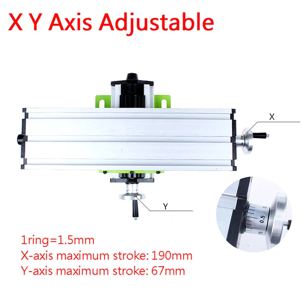

Hot Miniature Precision Multifunction Milling Machine Bench Drill Vise Fixture Worktable X Y-axis Adjustment Coordinate Table