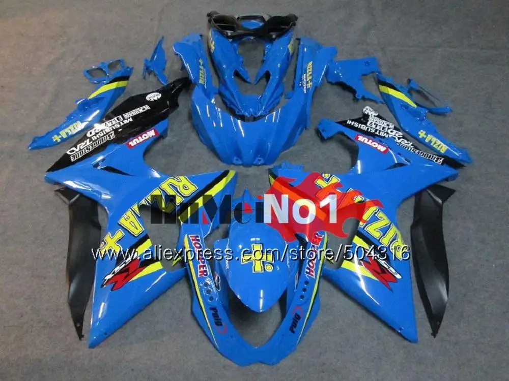 No. 23 Инъекции для SUZUKI GSX-R1000 GSXR 1000 K9 23MC. 1 синий GSXR1000 2009 2010 2011 2012 2013 09, 10, 11, 12, 13 лет, 16 обтекатель oem - Цвет: No. 23