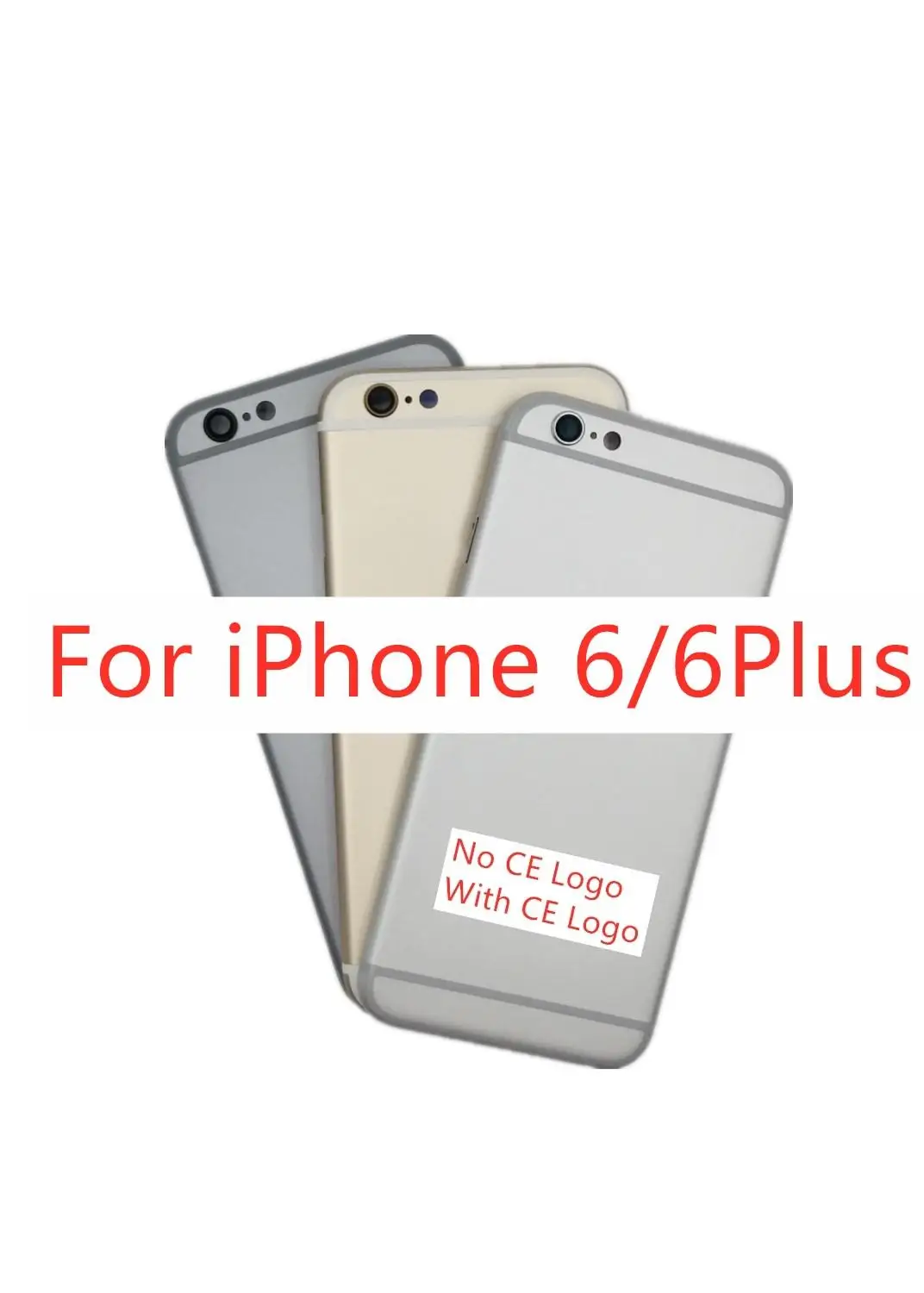 Крышка батарейного отсека для iPhone 6G 6Plus металлический корпус высококачественный