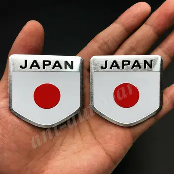 

2x Japan Japanese Flag Car Trunk Emblem Badge Motorcycle Sticker JDM Fairing