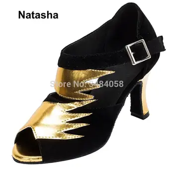 

2019 New Suede Latin Dance Shoes High Heel Dance Shoes