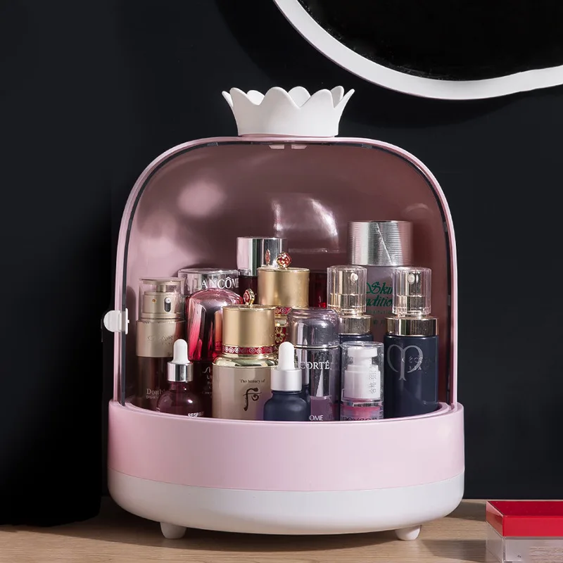 Plastic Multifunctional Makeup Organizer Large Capacity Dustproof Cosmetic Storage Lipstick Skin Care Bag Waterproof Desktop Box | Дом и сад