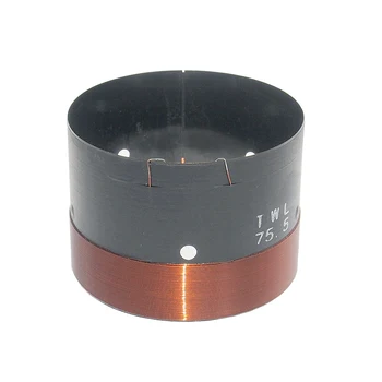 

Finlemho 75.5mm Woofer Voice Coil 3 Inch 8ohm Bass Speaker Repair Parts With Copper Wire Black Aluminum Former