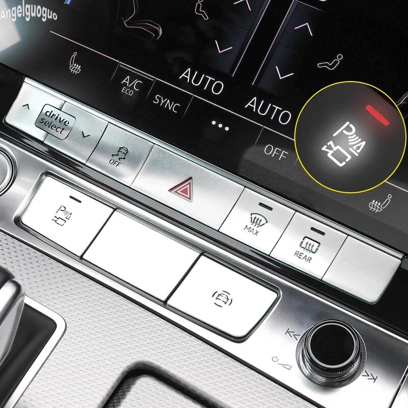 3 цвета для AUDI A6 A6L-21 аксессуары для автомобиля центральная консоль Кнопка привода Выбор предупреждающий переключатель крышка защита переменного тока наклейка LHD