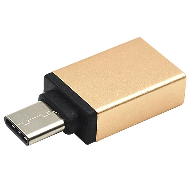 3 PSC Mini USB 3,1 для всех мобильных телефонов type-c планшетный ПК Macbook NK-Shopping type-C кабель адаптер для USB 3,0 OTG конвертер - Цвет: Золотой