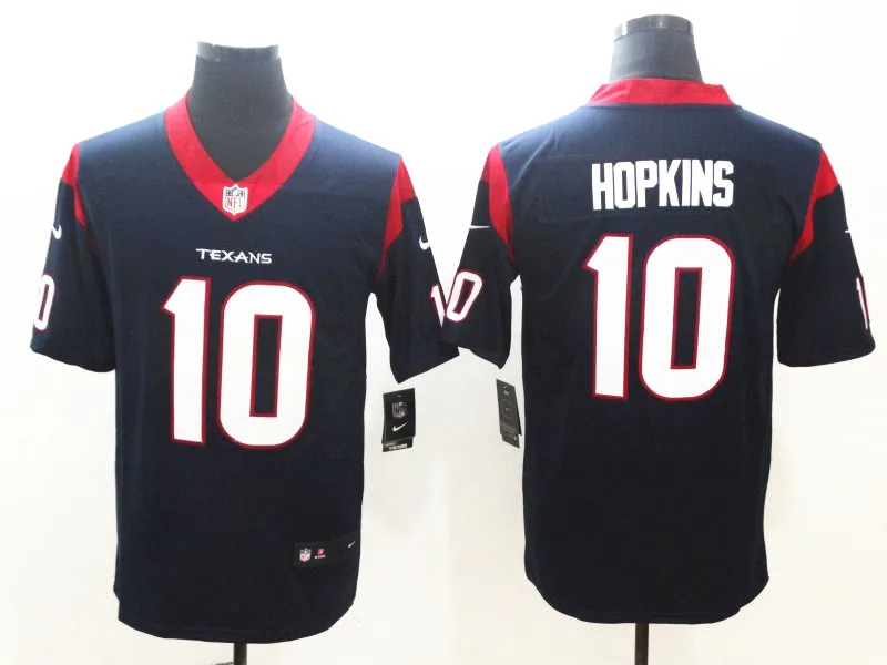 Сшитые мужчины Хьюстон Deshaun Watson JJ Watt DeAndre Hopkins Vapor Untouchable Limited Jersey - Цвет: AS PICTURE