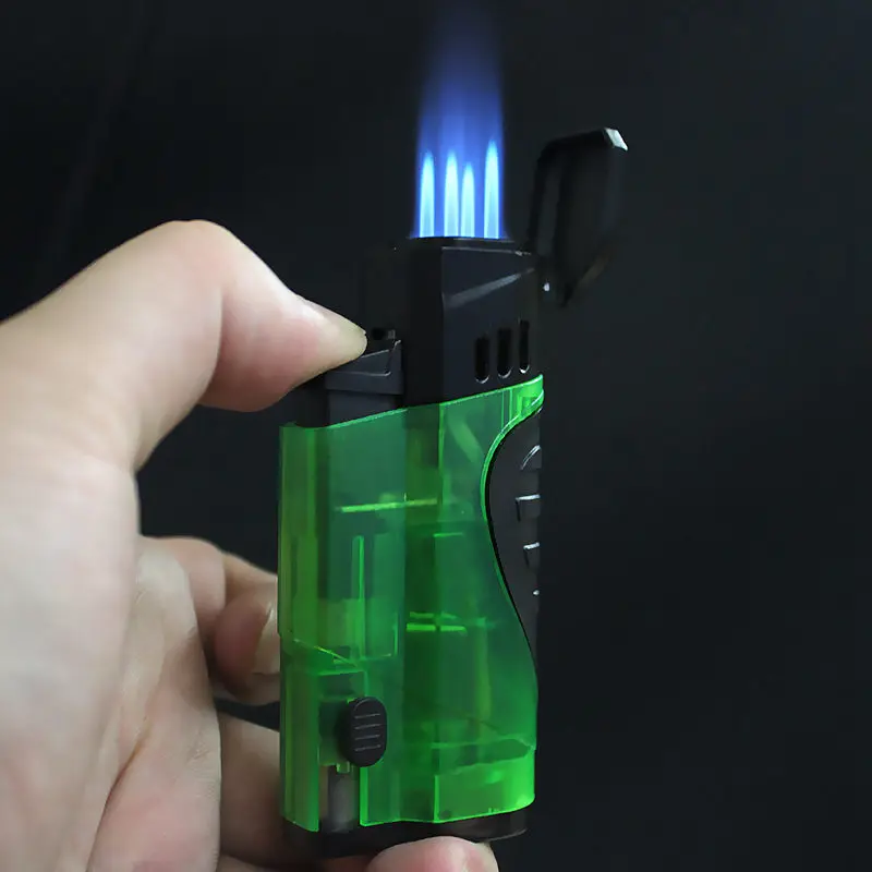 

Portable Gas Lighter Cigar Butane Lighters Windproof Cigarette Lighter Kitchen Outdoor Barbecue Torch Small Spray Gun
