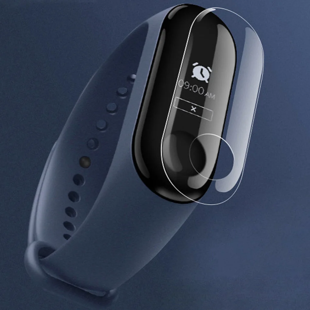 Замена для Xiaomi Mi Band 3/4 защита экрана ТПУ полное покрытие браслет пленка Защитные