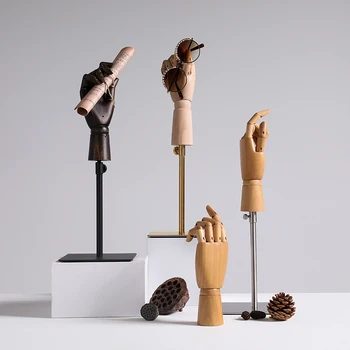 

Solid Wood Hand Mannequin Props Glove Display Stand Jewelry Ring Simulation Hand Model