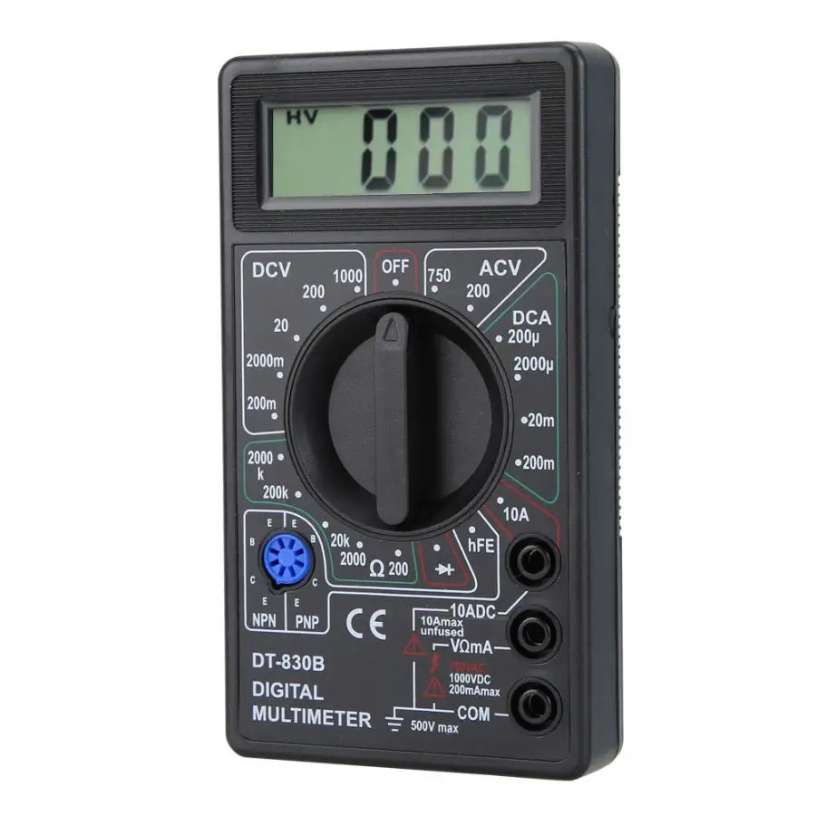 DT-830B Многофункциональный портативный ЖК-цифровой мультиметр Ампер Вольт Ом тестер Вольтметр Омметр метр инструменты