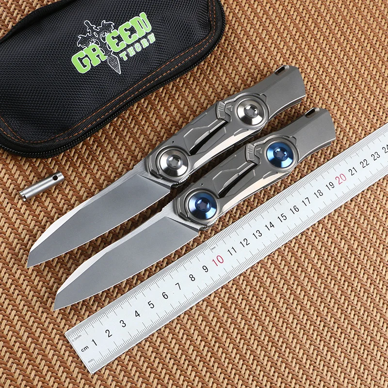 Green thorn technobamboom 390 лезвие TC4 титановая ручка для кемпинга охоты практичный нож