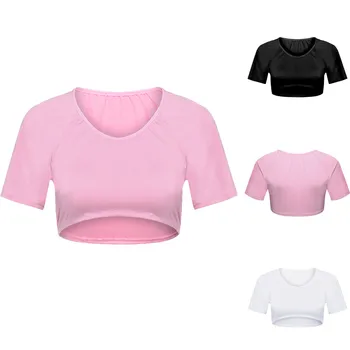 

Women's Sheer Mesh Short T Shirt Summer See-Through Sleeveless Crop Tops Casual tShirt Female Solid Short Sleeve T Shirt