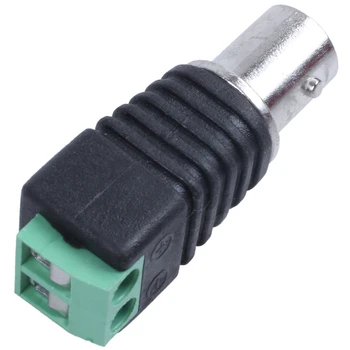 

10pc Screw Coaxial Clamp Cat5 A Female BNC Video Balun Connector