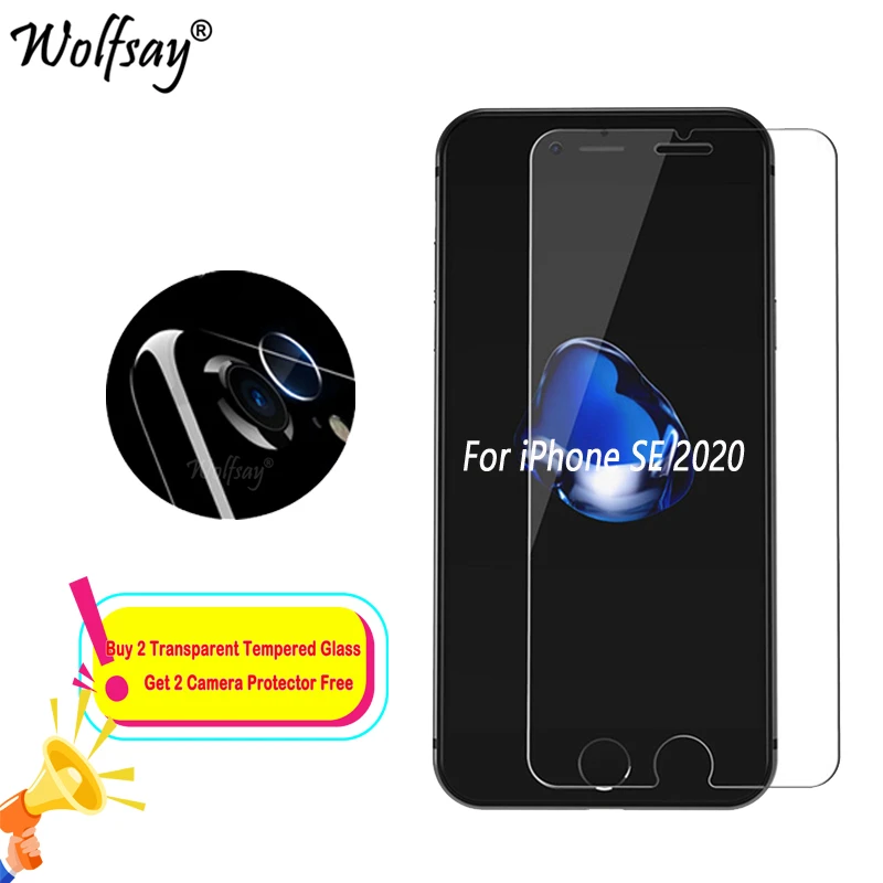 Закаленное стекло для iPhone SE 2020 Защитная пленка экрана iphone 12X7 8 Plus 11 12 Pro Max