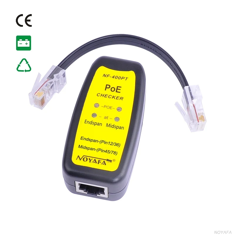 

NOYAFA New Arrival NF-400PT PoE Tester can Quickly and Easily test Ethernet network for PoE existence