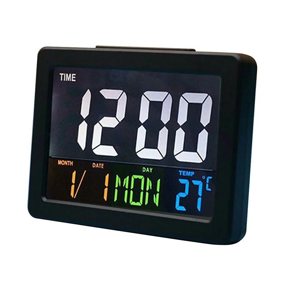 

Color Large Screen LCD Electronic Alarm Clock G2000 Complex Display Multifunction Humidity Digital Display Alarm Clock Calendar
