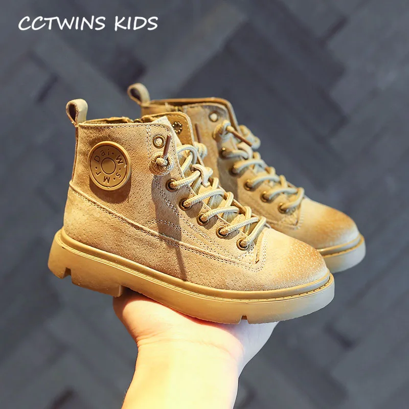 Зеленый CCTWINS/детская обувь; коллекция года; Модные осенние ботинки martin; детская обувь из натуральной кожи; ботильоны для маленьких девочек; черные ботинки для мальчиков; MB039 - Цвет: Зеленый